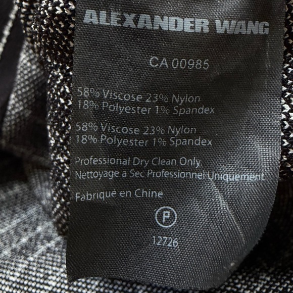 Alexander Wang diagonal striped bodycon midi dress Size Small - Picture 7 of 7